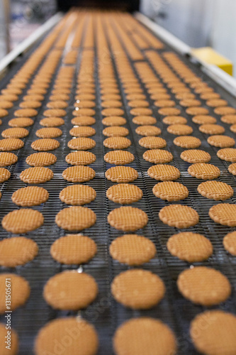 Production line of baking cookies