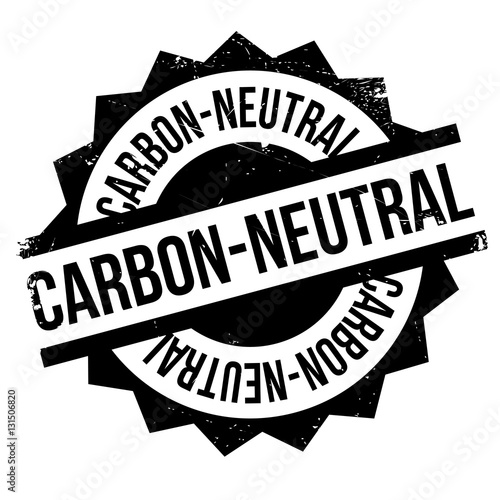 Carbon-neutral rubber stamp