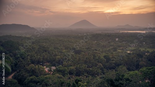 Sri Lanka: Danbulla National Park at the sunset 