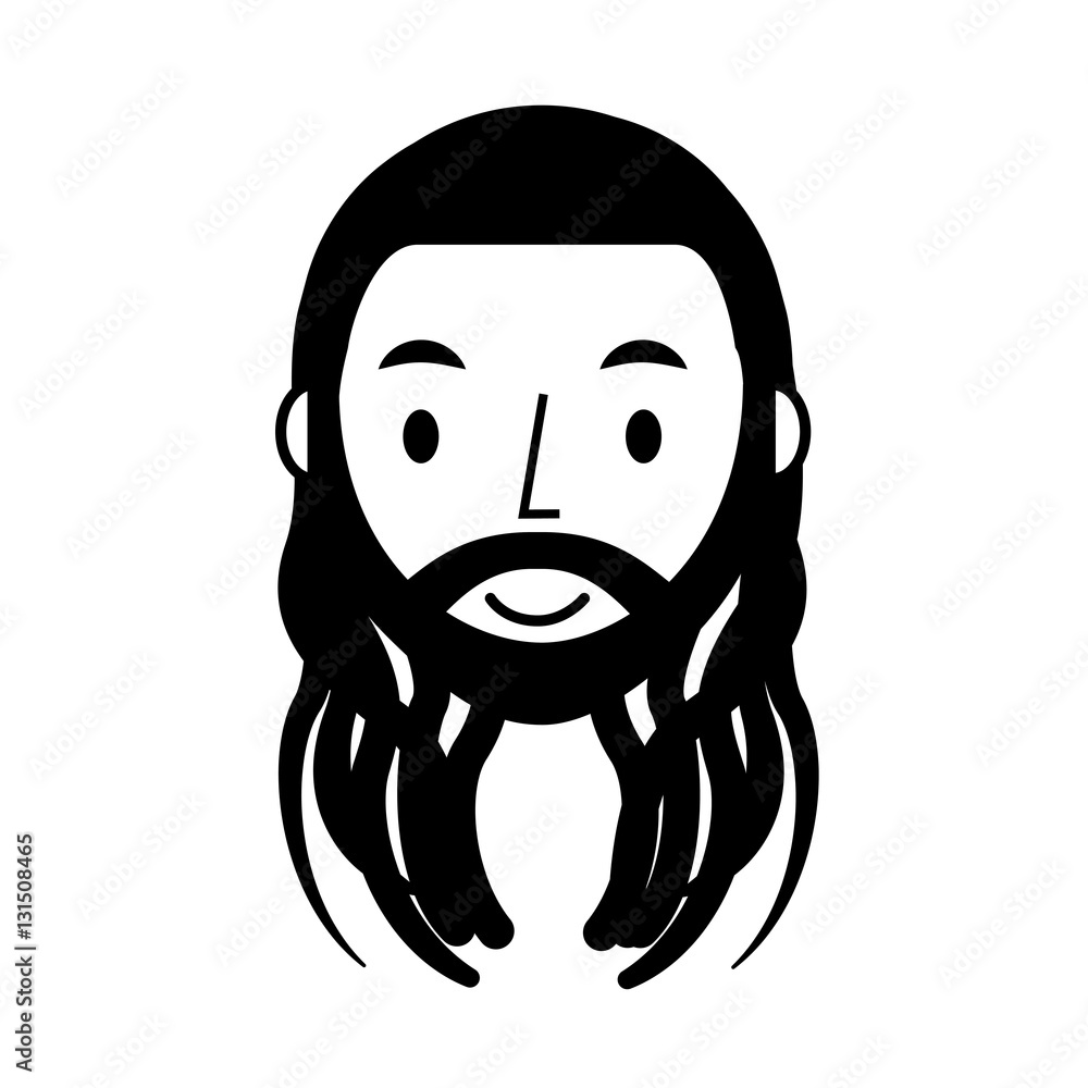Obraz premium reggae man character icon vector illustration design