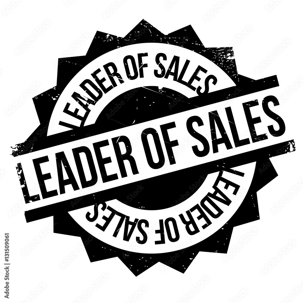 Leader of sales stamp Leader of sales stamp