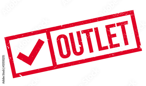 Outlet rubber stamp
