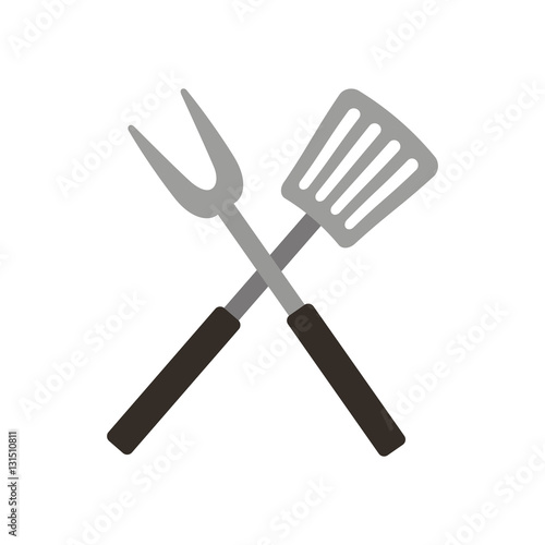 Roasting utensil cutlery icon vector illustration design