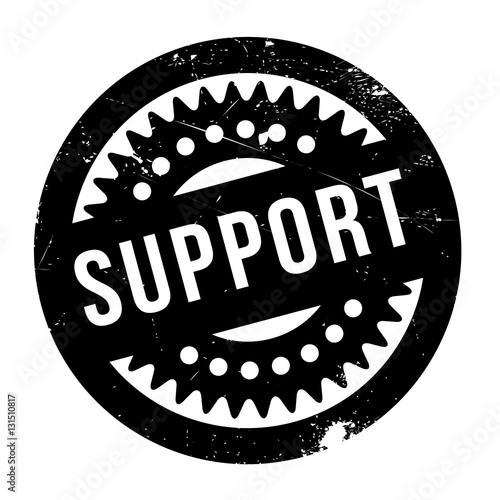 Support rubber stamp