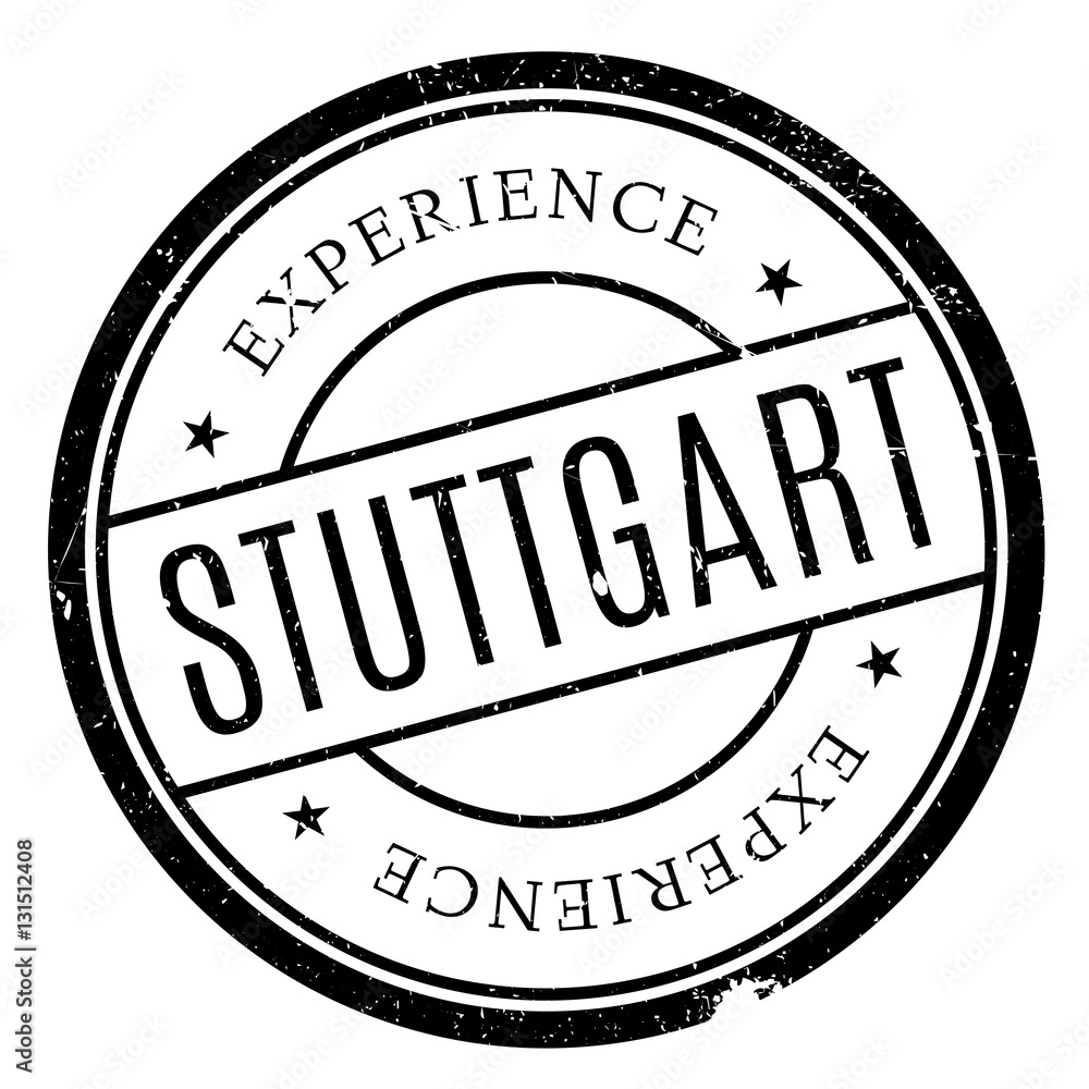 Stuttgart stamp rubber grunge