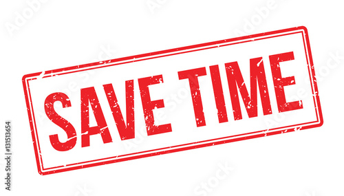 Save time rubber stamp