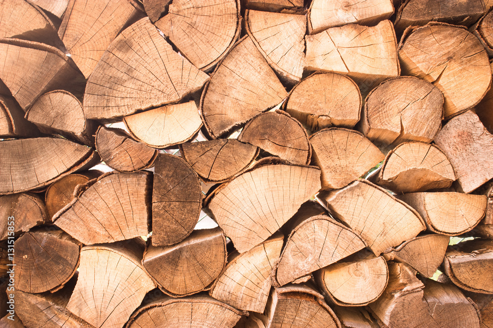 Fototapeta premium Chipped fire woods.It cen be used for background