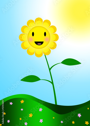 Smiling sunflower