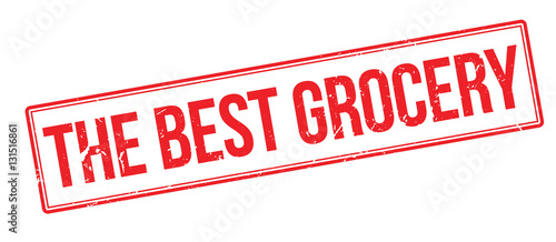 The Best Grocery rubber stamp