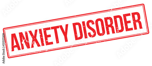 Anxiety Disorder rubber stamp