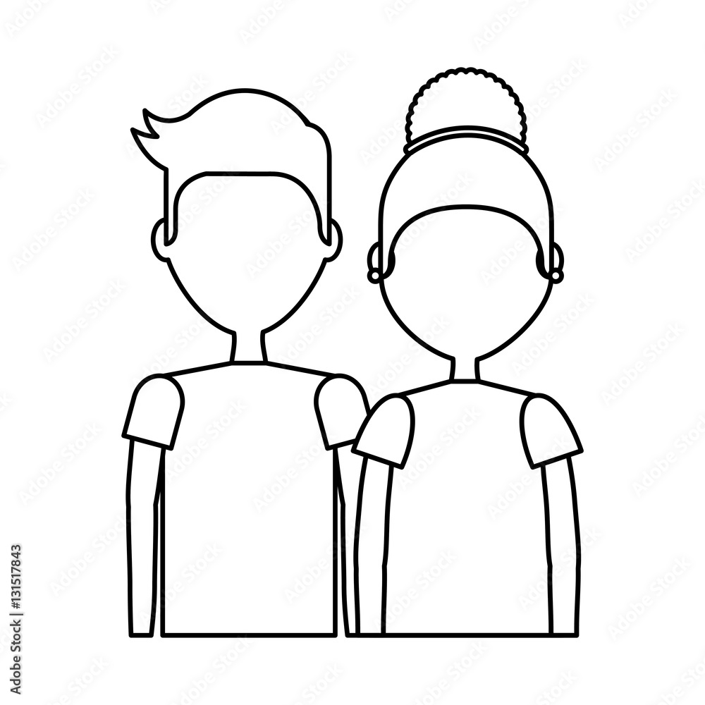 young couple happy icon vector illustration design young couple happy icon vector illustration design