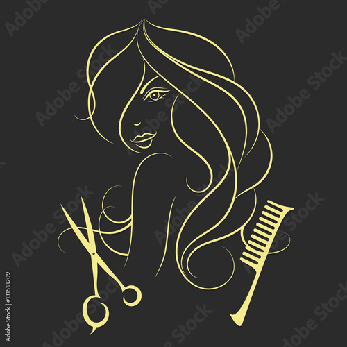 Girl with long hair