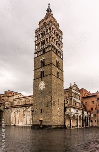 Bell tower in Pistoia, Italy