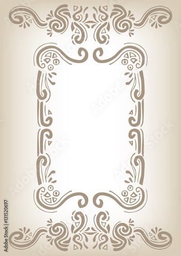 Floral frame for text