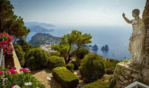 Photos Panoramic view of Capri Island from Mount Solaro, Italy