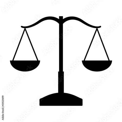 balance justice isolated icon vector illustration design