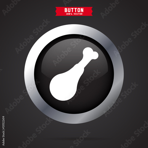 chicken leg  icon for bbq