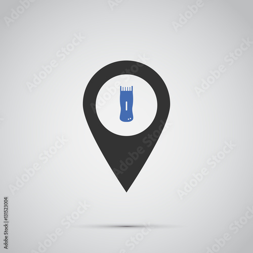 clippers icon. vector illustration
