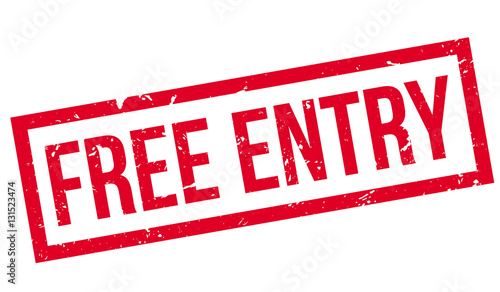 Free entry rubber stamp