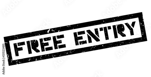 Free entry rubber stamp