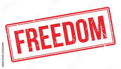 Freedom rubber stamp