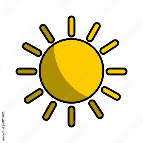 sun climate sign icon vector illustration design