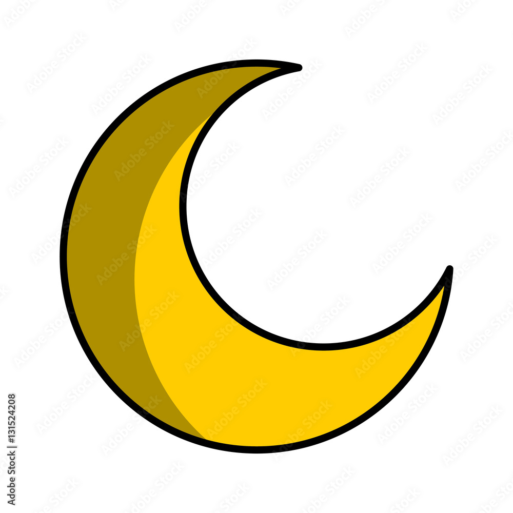 moon silhouette isolated icon vector illustration design moon silhouette isolated icon vector illustration design