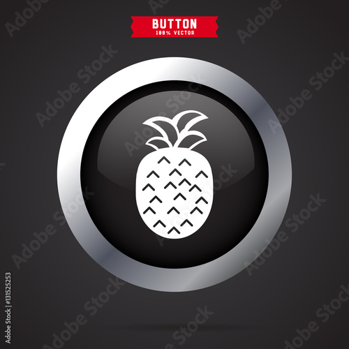 Pineapple icon fruit sign