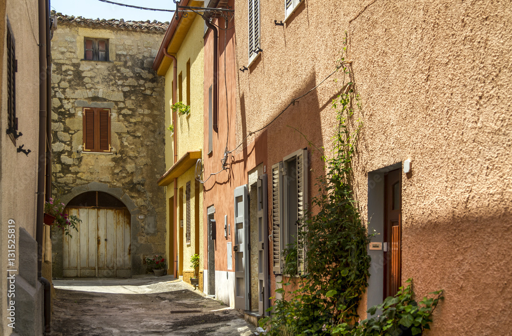 typical alley in italian valley