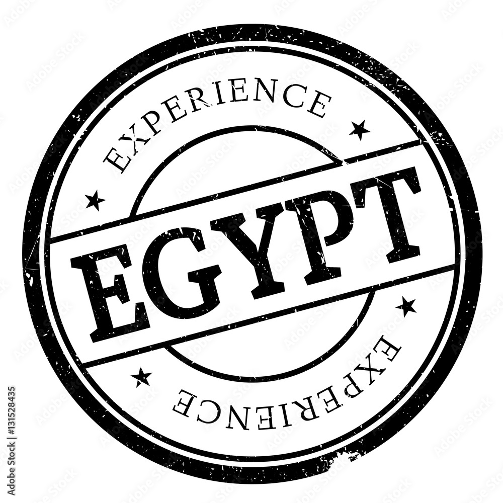 Egypt stamp rubber grunge