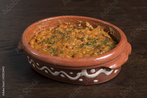 Pasulj prebranac - bean stew in old Serbian style photo