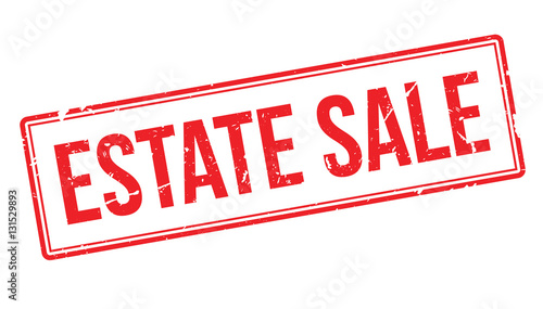 Estate Sale rubber stamp