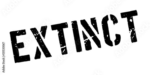 Extinct rubber stamp