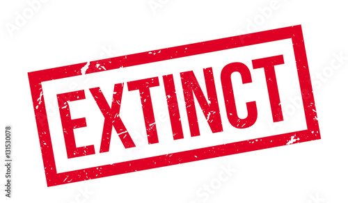 Extinct rubber stamp