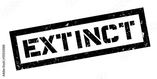 Extinct rubber stamp