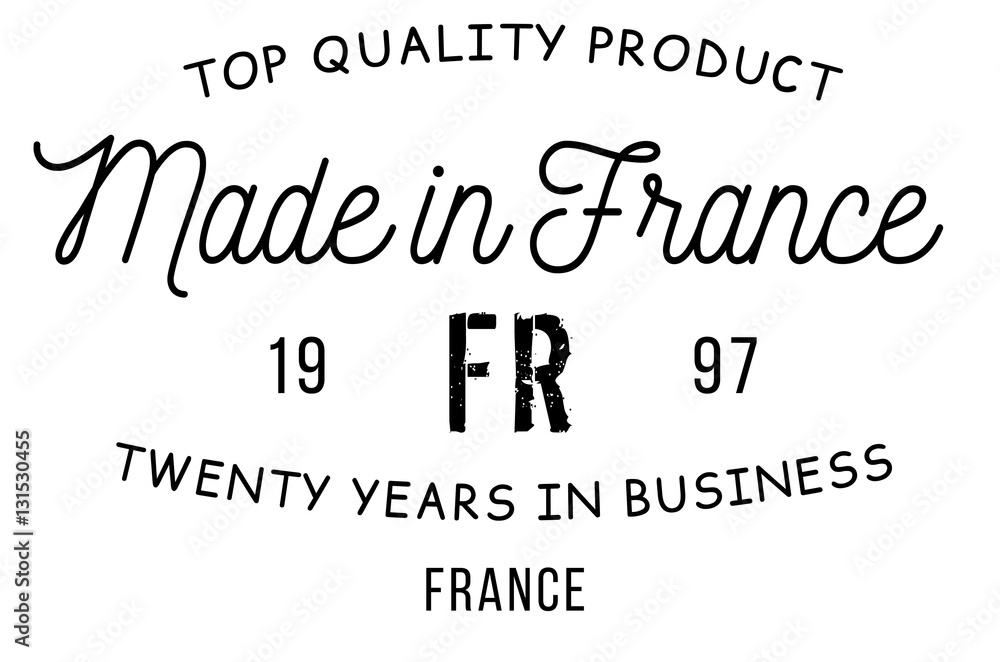Fototapeta premium Made in France stamp