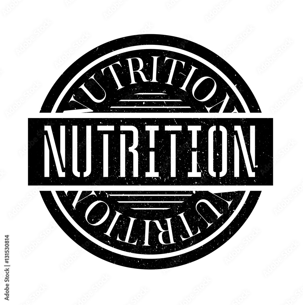 Obraz premium Nutrition rubber stamp