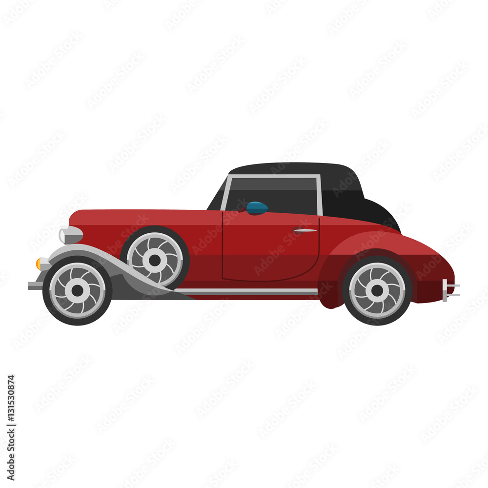 Retro car vector vehicle.