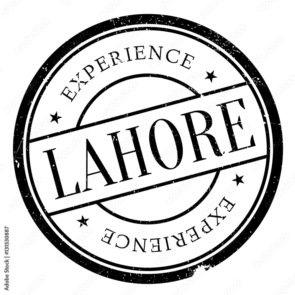 Lahore stamp rubber grunge