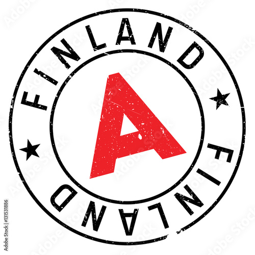 Finland stamp rubber grunge