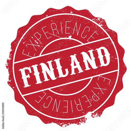 Finland stamp rubber grunge