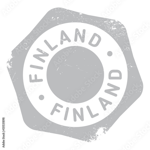 Finland stamp rubber grunge