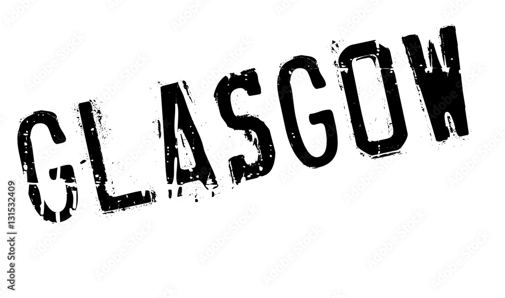 Glasgow stamp rubber grunge