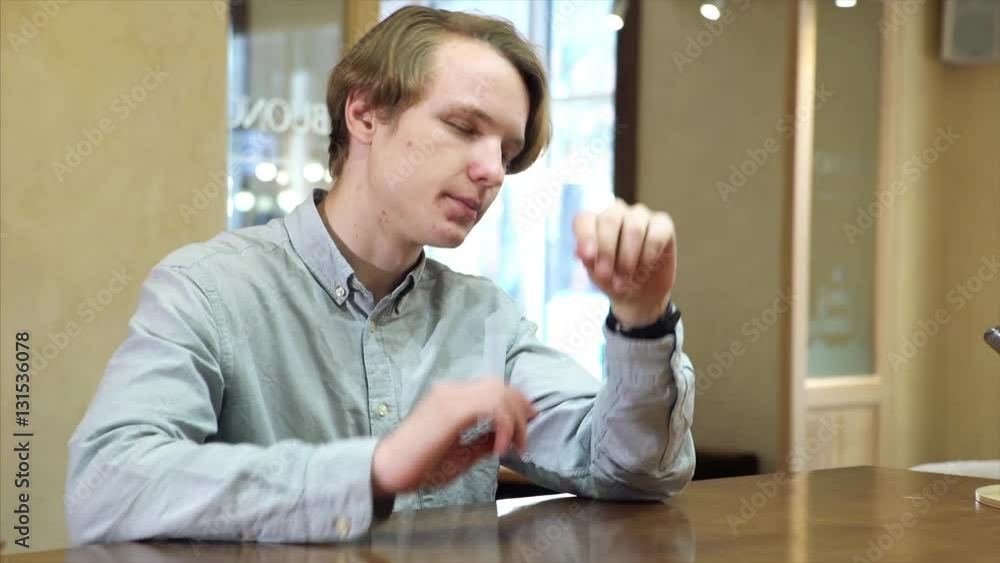 Student couple meeting in a cafe Student couple meeting in a cafe