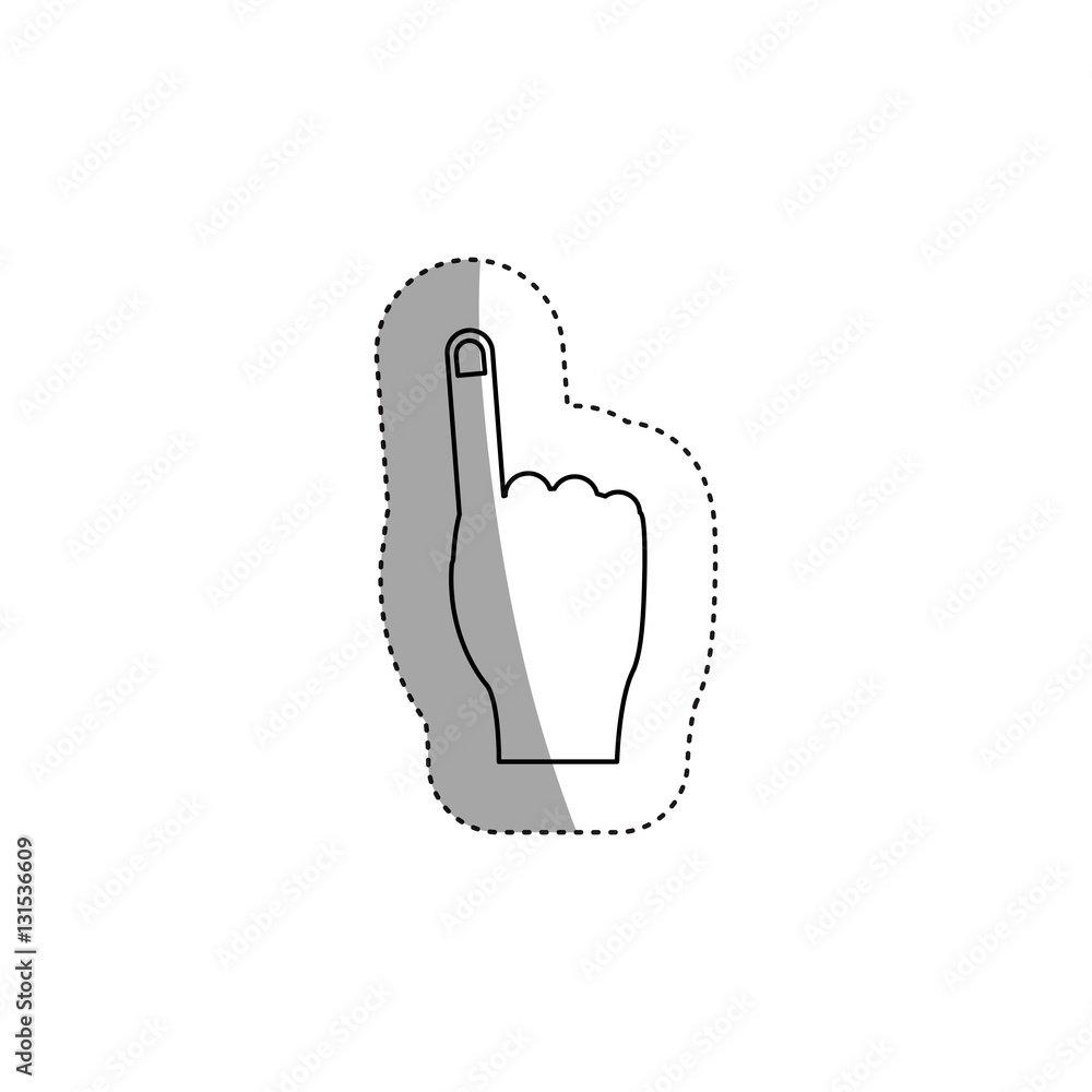 Human hand icon. Finger gesture palm and communication theme. Isolated design. Vector illustration Human hand icon. Finger gesture palm and communication theme. Isolated design. Vector illustration