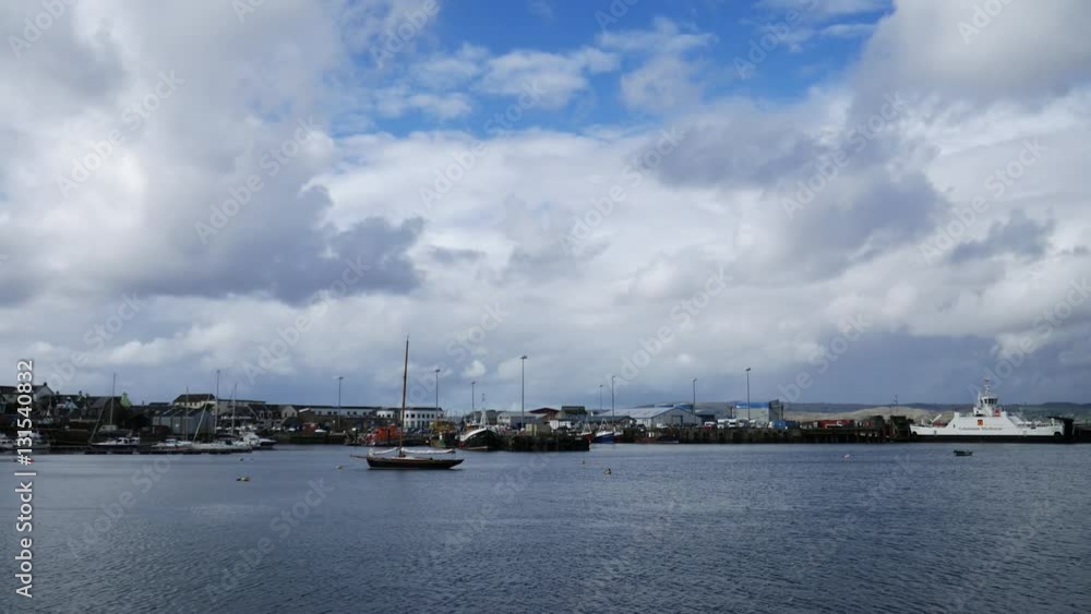 Mallaig Scotland uk port on the west coast of the Scottish Highlands near Isle of Skye in summer with blue sky
Mallaig Scotland uk port on the west coast of the Scottish Highlands near Isle of Skye in summer with blue sky