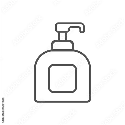 Women lubricating gel or Female lubricant linear icon