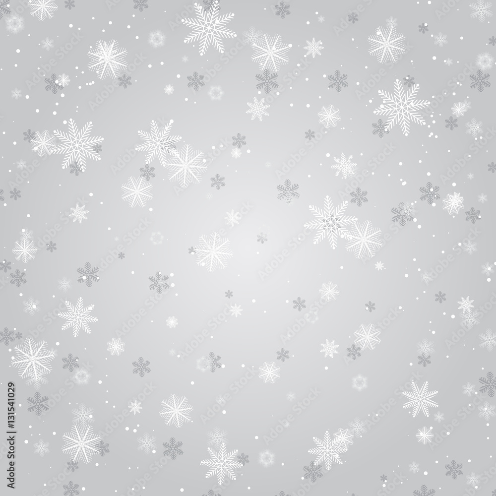 Silver winter abstract background.