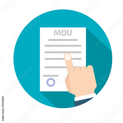 Memorandum of understanding MOU, icon
