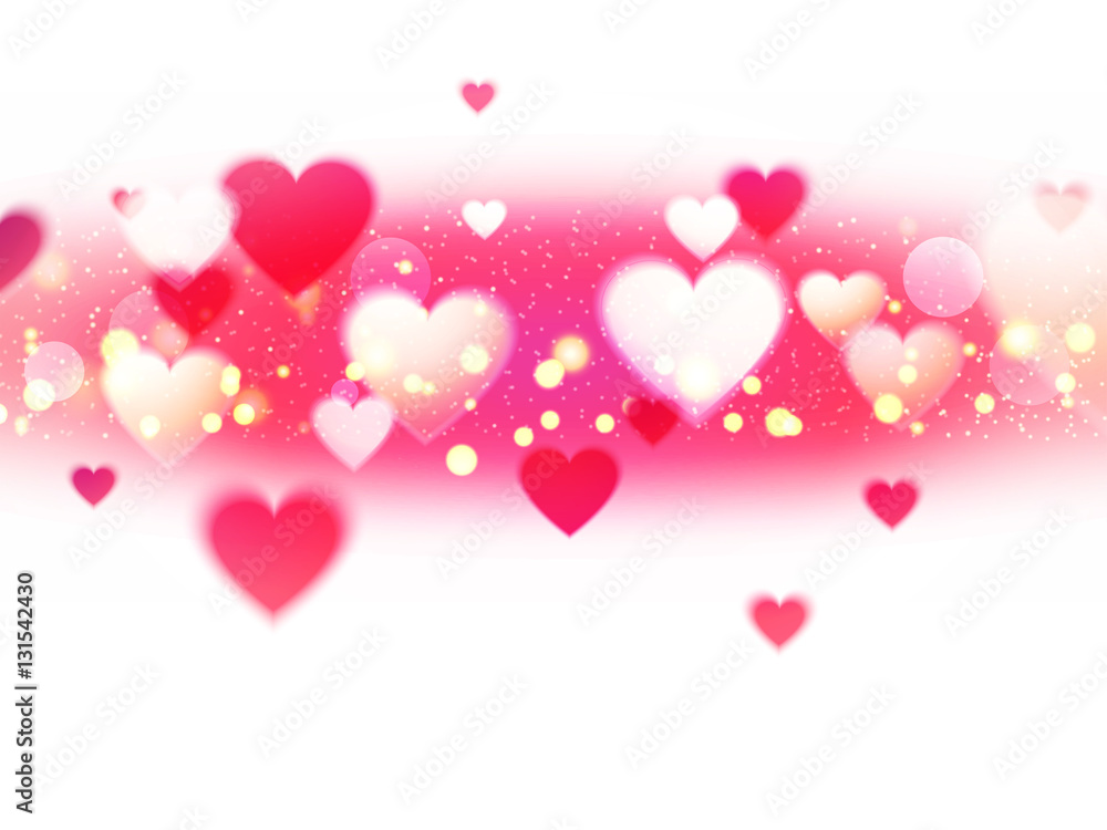 Hearts decorated background for Valentine's Day.